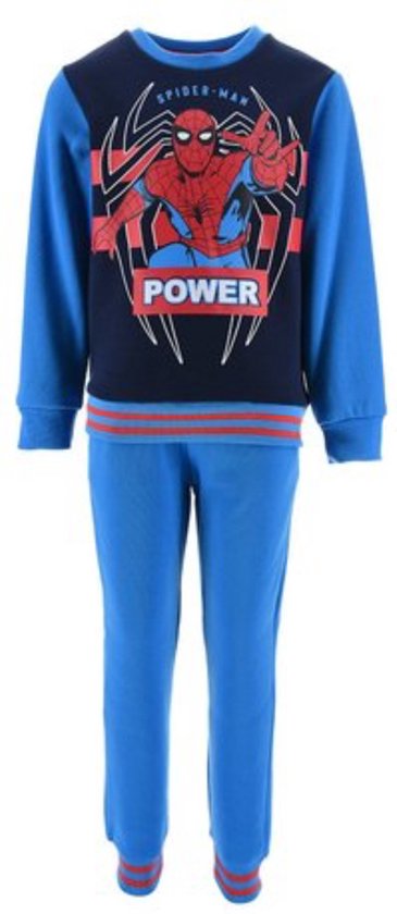 Marvel Spiderman Set / Joggingpak / Huispak / Vrijetijdspak - Blauw