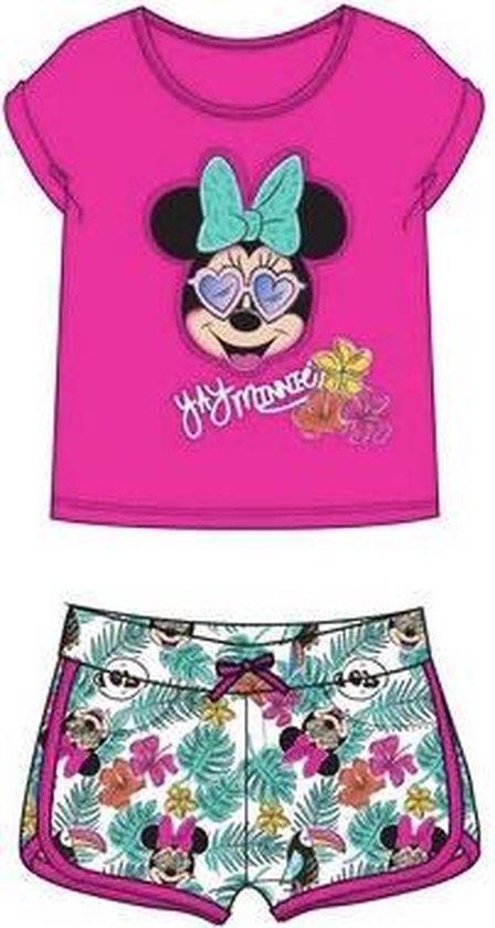 Disney Minnie Mouse set - tropical fuchsia