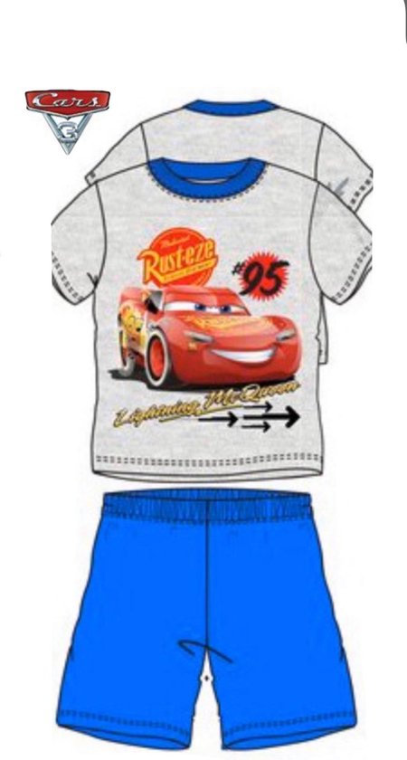 Cars 3 pyjama korte mouw - grijs