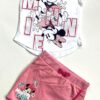 Disney Minnie Mouse set - rok+t-shirt met glitterprint