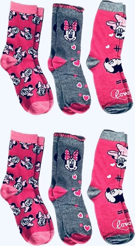 Disney Minnie Mouse sokken - 6 paar