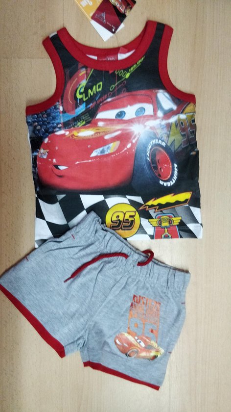 Disney Cars set mouwloos rood