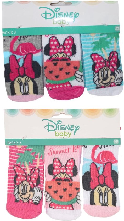 6 paar Minnie Mouse BABY sokjes