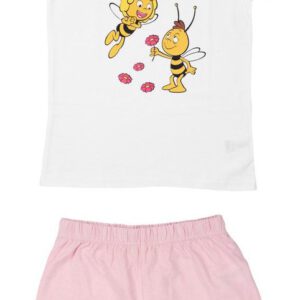 Maja de Bij Pyjama / Shortama - Wit / Roze