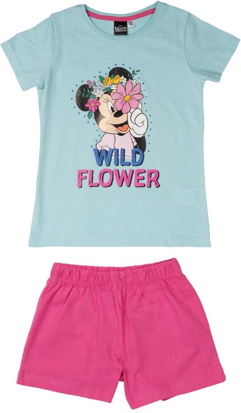 Disney Minnie Mouse Pyjama / Shortama - Mintgroen / Roze