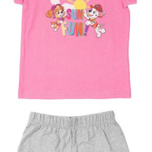Paw Patrol Pyjama / Shortama - Roze / Grijs