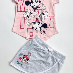 Disney Minnie Mouse set - rok+t-shirt met glitterprint