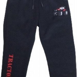 S&c Joggingbroek met geborduurde trekker / tractor - zwart/rood