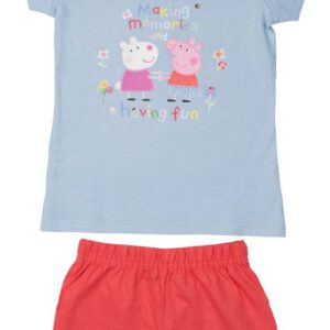 Peppa Pig/ Peppa Big Pyjama / Shortama - Lichtblauw