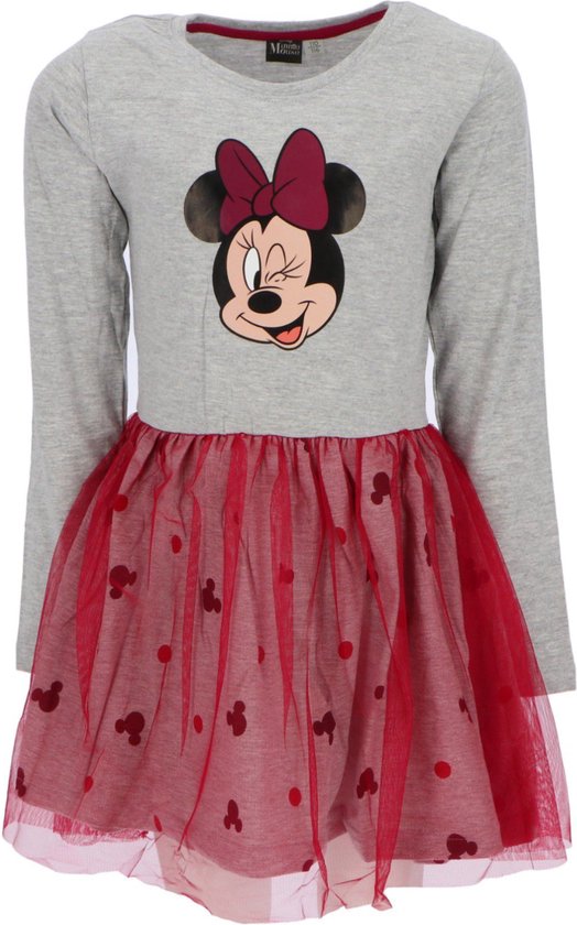Disney Minnie Mouse Jurk - Grijs/Cerise
