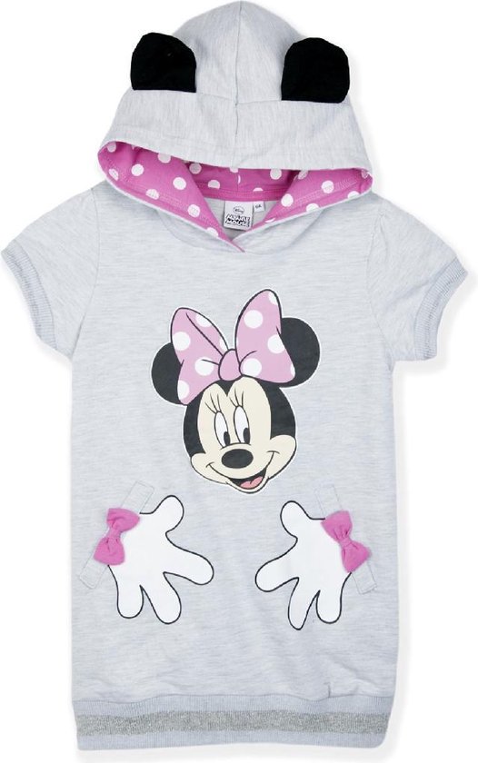 Disney Minnie Mouse jurk met capuchon - dunne sweaterstof