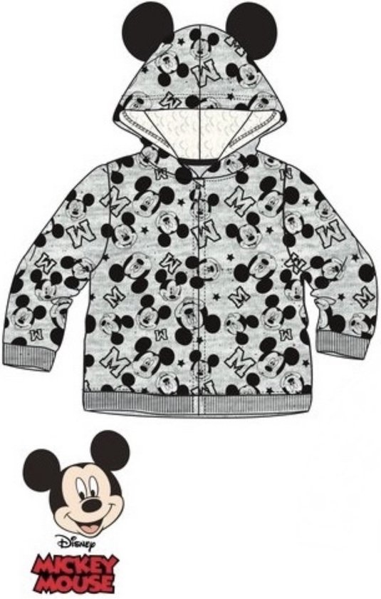 Disney Mickey Mouse Baby Vest - Grijs