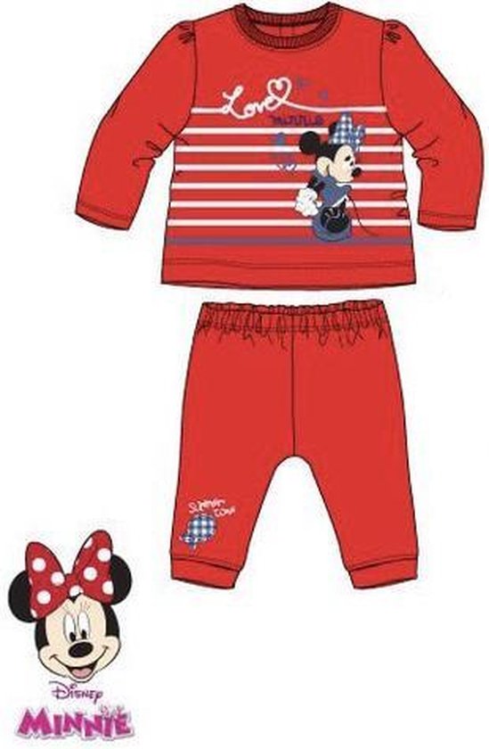 Disney Minnie Mouse baby joggingpak - rood