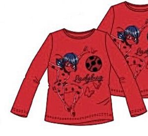 Miraculous Ladybug Shirt met Lange Mouw - Veegpailletten