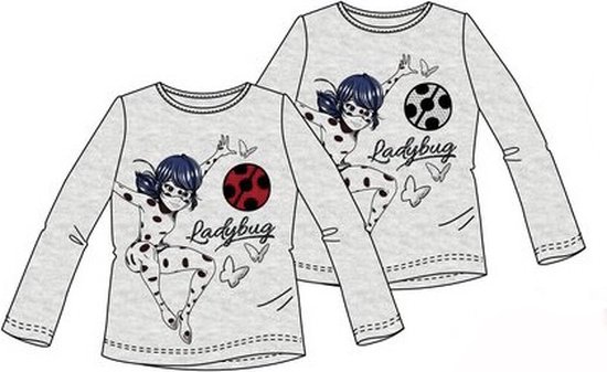 Miraculous Ladybug Shirt met Lange Mouw - Veegpailletten