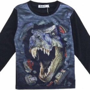 S&C Dinosaurus shirt - Lange Mouw