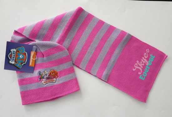 Paw Patrol Muts + Sjaal - Roze