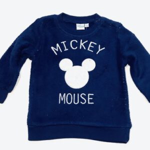 Disney Mickey Mouse sweater coral fleece marineblauw maat 80 (18 maanden)
