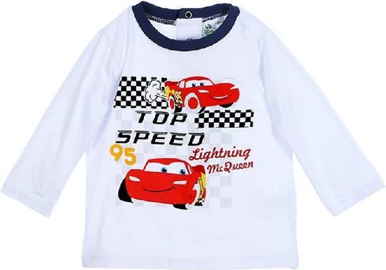 Disney Cars babyshirt wit