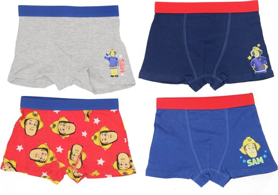 Brandweerman Sam Boxershorts - Set van 4 stuks