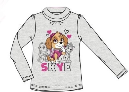 Paw Patrol longsleeve met col grijs