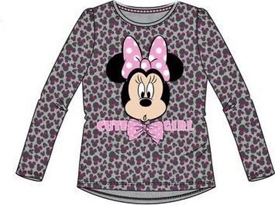 Disney Minnie Mouse longsleeve - grijs/roze