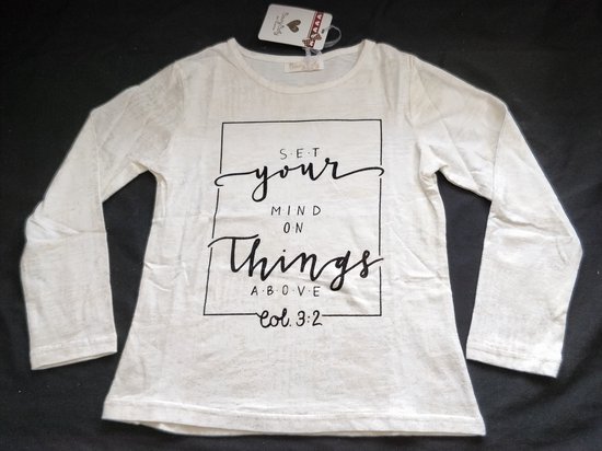 Shirt met All-over Goud Print - Off White
