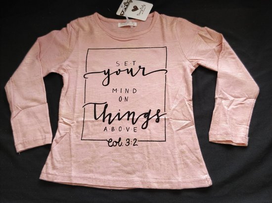Shirt met All-over Goud Print - Roze