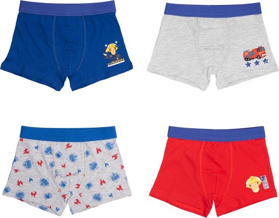 Brandweerman Sam Boxershorts - Set van 4 stuks