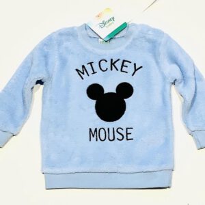 Disney Mickey Mouse sweater coral fleece blauw maat 74 (12 maanden)