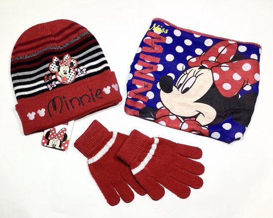 Disney Minnie Mouse Winter Set 3-delig - Muts + Col + Handschoenen