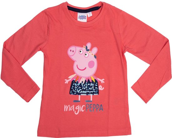 Peppa Pig shirt met lange mouw - met pailletten