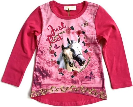 S&C shirt met paard - lange mouw