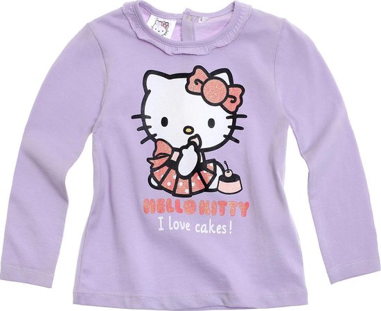 Hello Kitty T-shirt - Lila - Maat 80