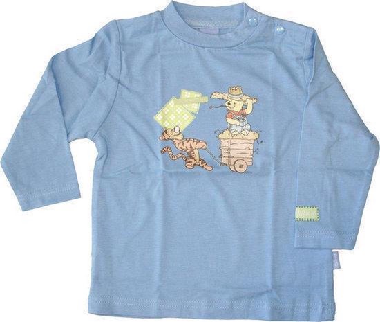 Winnie The Pooh shirt - blauw - Maat 86/92