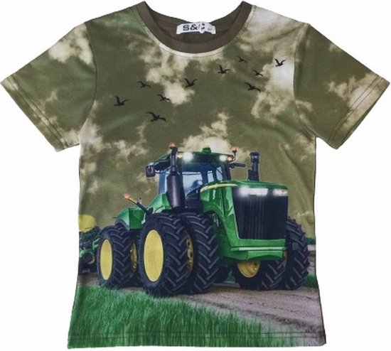 Tractor T-shirt H112 - Legergroen