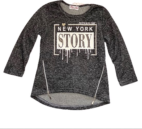 Trui / Tuniek 'New York" - Antraciet
