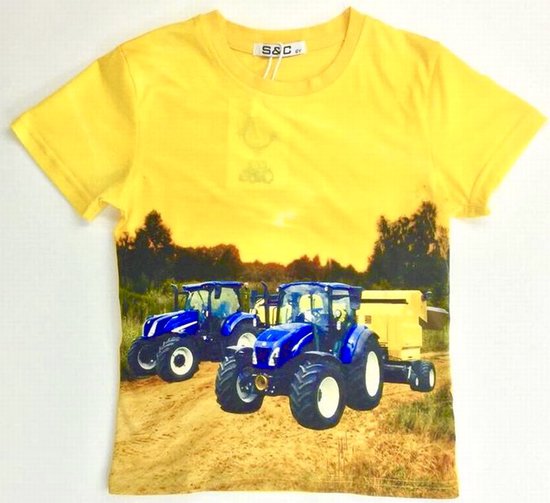 Tractor T-shirt H64 - Geel