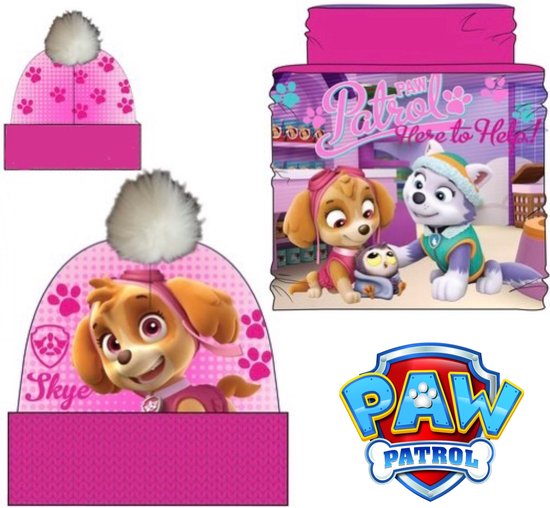 Paw Patrol Set - Muts + Colsjaal / Nekwarmer