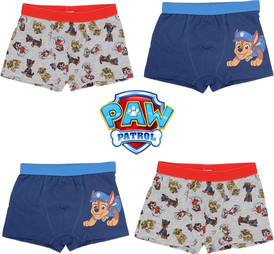 PAW Patrol Boxershort - Set van 4 - Maat 98/104