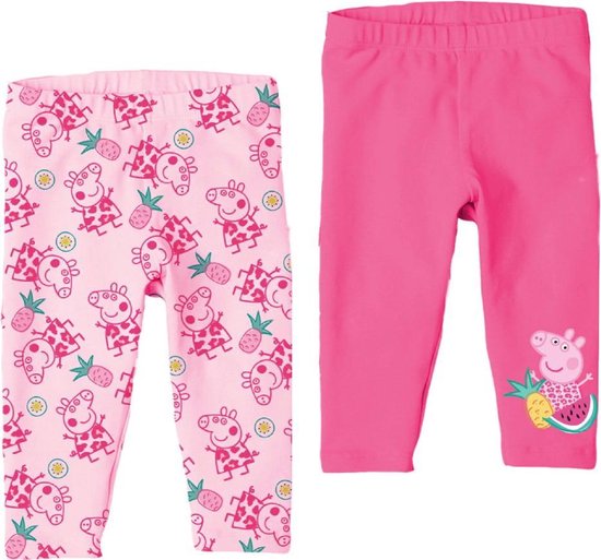 Peppa Pig 3/4 leggings - set van 2
