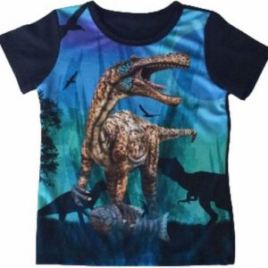 S&C dinosaurus t-shirt - Donkerblauw