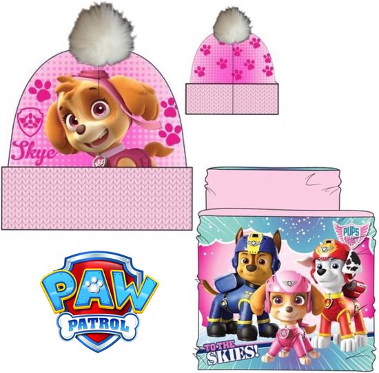 Paw Patrol Set - Muts + Colsjaal / Nekwarmer