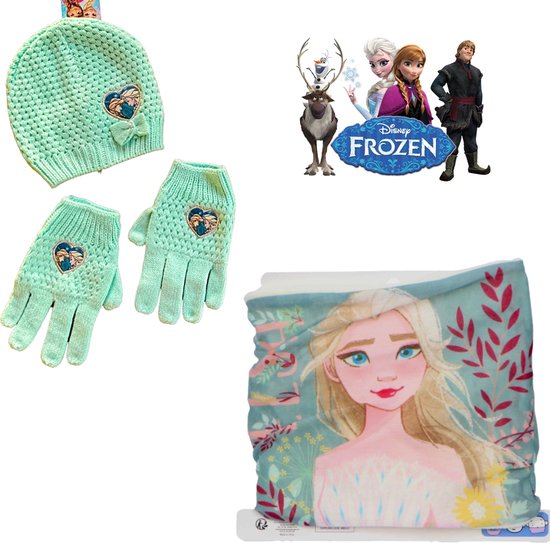 Disney Frozen set - Muts+Handschoenen+Colsjaal