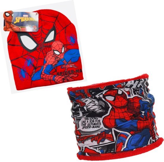 Marvel Spiderman Set - Muts + Nekwarmer