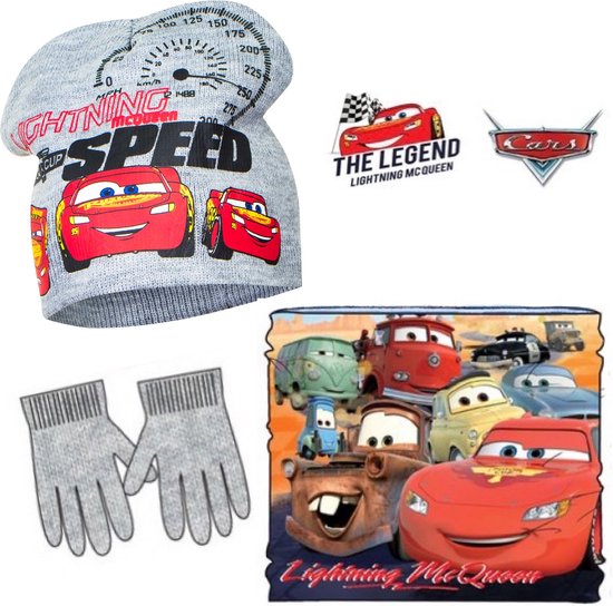 Disney Cars set / winterset - Muts + Col + Handschoenen
