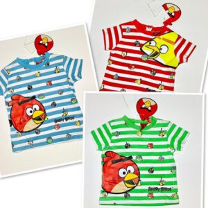 Angry Birds Baby T-shirt - set van 3 – rood/groen/blauw