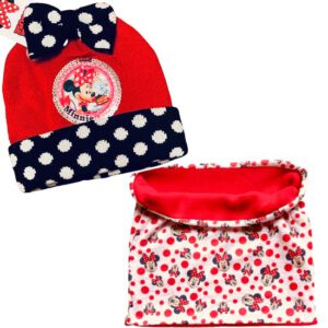 Minnie Mouse set / winterset - Muts + Colsjaal/Nekwarmer
