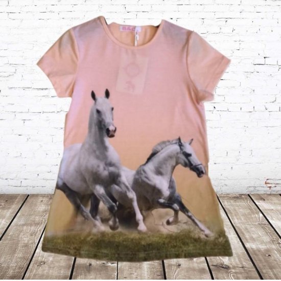 T-shirt met paard J04