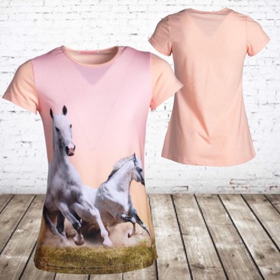 T-shirt met paard J04